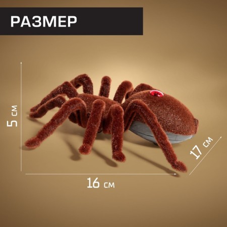 Radio -controlled spider "Tarantula", works on batteries, lighting effects-1