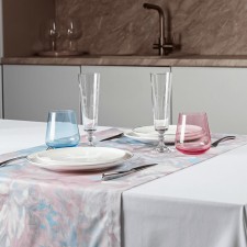 Дорожка сервировочная Stenova Home Kamilla, размер 50х150 см, цвет голубой