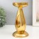 Polystone submission for 1 candle "drop" gold 10.5x10.5x20.5 cm
