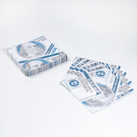 Souvenir napkins "Back of bucks", 2 layers, 25 sheets, 33x33 cm
