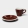 Coffee steam porcelain Magistro Coffee Time, 2 items: a cup 80 ml, a saucer d = 12.5 cm, brown color