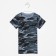 T-shirt for a boy, gray/camouflage color, height 134-140 cm
