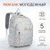 School backpack from textiles 2 of the lightning department, 4 pockets, gray color