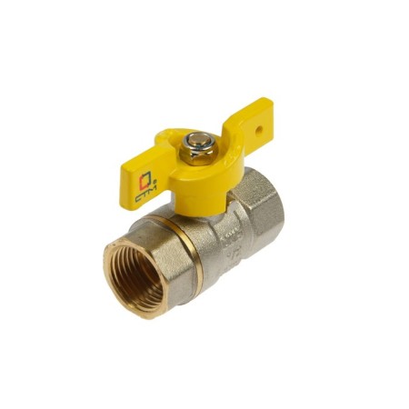 Gas ball "STM" GAZ, PN10, internal/internal thread 1/2 ", butterfly