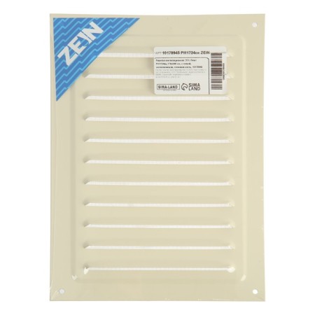 Ventilation grate Zein Lux RM1724sk, 170 x 240 mm, with a grid, metal, ivory-7