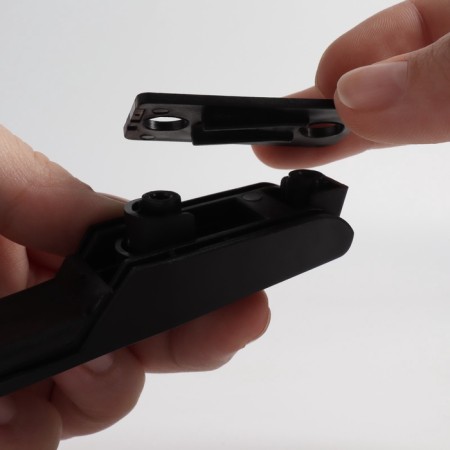 Handle for a suitcase plastic 22*2.5cm black-10