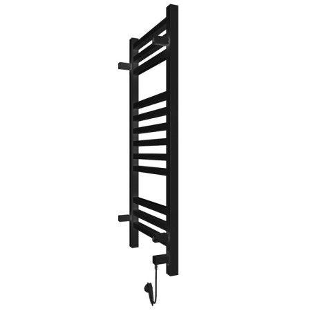 Two -heated towel rail Laris Astor ChKCh12, 350x900 mm, 12 crossbars, left, black-4