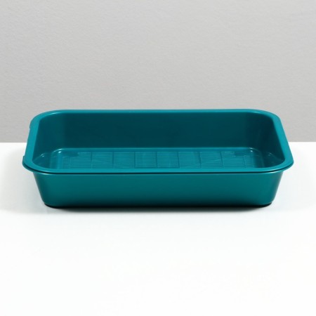 Medium pearl toilet with a mesh of 36 x 26 x 6.5 cm, turquoise-3