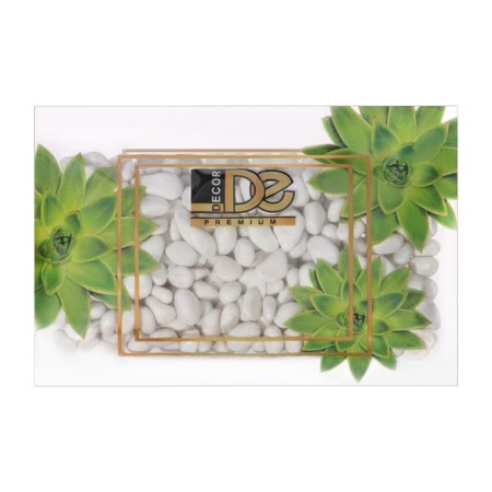 Soil for the aquarium "Pebble white" Decorative pebbles 350 g of FR.5-10 mm-1