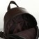 Women's backpack on lightning, brown color