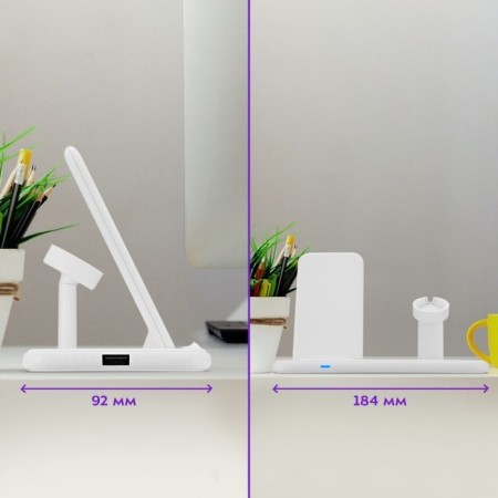 Charger station KitFort KT-3371-2, 22.5 watts, white color-4
