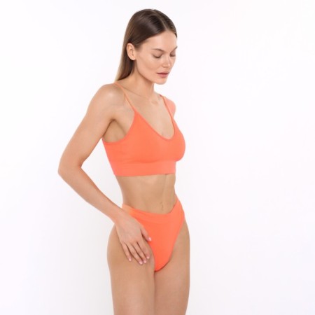 Female set (top, thongs), orange color, size 42-46-2