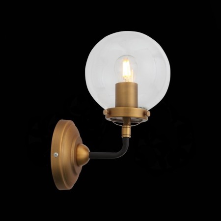 Sconces st. SL234.401.01. Varieta. 1x40 W, E27, 14x27 cm, black color, gold-6