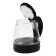 Electric kettle Homestar HS-1053, glass, 1.2 l, 1500 watts, black