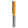 Frasure groove Encor Prof 46002, straight, on wood, add. plate, d = 12 mm, 12 x 50 mm