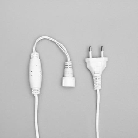 Power cord for garlands UMS up to 3000 LEDs, 3W, white thread, 300 cm, 220 V