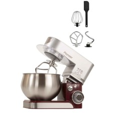 Mixer Pioneer MX322 Planetary, 1000 W, 6 speeds, 5 l, burgundy-silver