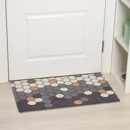 Rug -shaped muddy shares "Gamma", 50 × 80 cm, color gray color