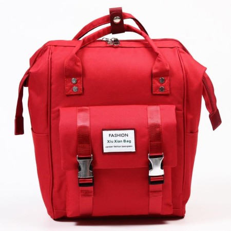 Women's backpack with thermal carman, thermal mosque - portfolio, red color-1