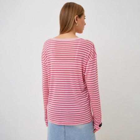 Longsliv female striped Mist ONESIZE, pink-2