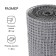 Garden grid, 1 × 20 m, rhombus cell 15 × 15 mm, plastic, gray, Greengo