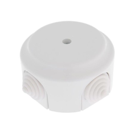 BYLLECTRICA distribution box Retro KM-449, 95x95x45 mm, IP20, Rev. mouth., white