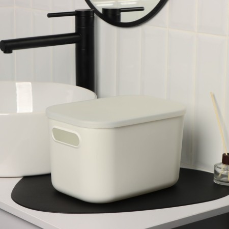 Storage container with lid LADOM "Lightness", 25.7 × 18 × 16 cm, white color-8