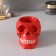 Interior item "Skull" 7*10cm red, white teeth