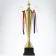 Cup 154a, award figure, gold, plastic stand, Tricolor, 59 x 23 x 12 cm