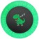 Batut children's Onlytop "dinosaur", d = 97 cm, green color