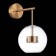 Sconces st. SL1133.201.01. Bopone. 1x14 W, LED, 3000K, 268 LM, 20x36 cm, brass color