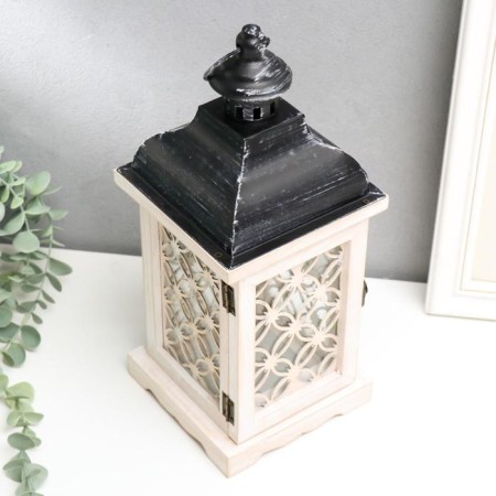 Summary tree on 1 candle "Lantern - stained glass with patterns" Bezh 33x13.4x13.4 cm-3