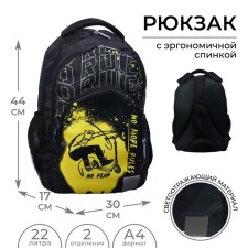 Youth backpack, 44 x 30 x 17 cm, ergonomic back, calligrata p 