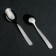 Dessert spoon "Flowers", h = 14.5 cm, thickness 1.5 mm, silver color