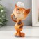 Souvenir Polystone Lak "Cat-cook with porridge in a pot" 8.2x7x14.3 cm