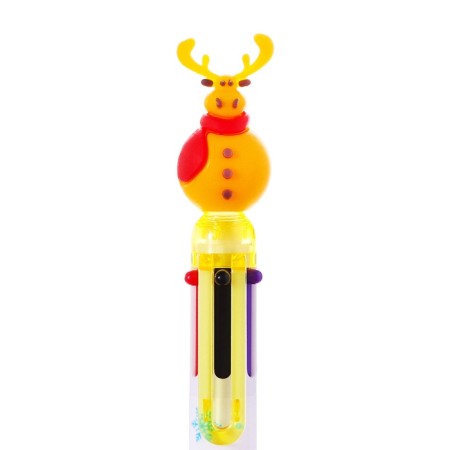 Multi-color ballpoint pen Calligrata "Deer" Automatic, 6 color, gift-2