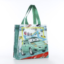 Baby bag without fastening, green color