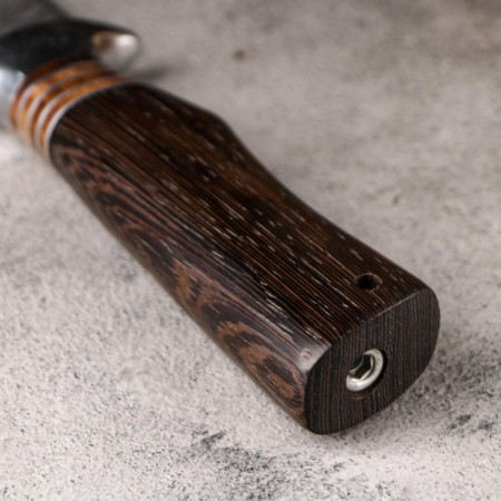 Hunting knife "Siberian" 27.5mm, blade 145mm/3.2mm, brown-6