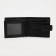 Men's purse on the button, a department for bills, for maps, for coins, black color