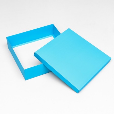 The box is folding, cover is, turquoise, 30 x 30 x 8 cm-3