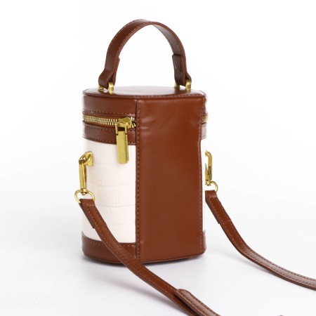 Cross-bodi with lightning, white/brown color-1