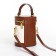 Cross-bodi with lightning, white/brown color