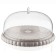 Cake stand with the Guzzini Tiffany lid, D = 30 cm, the color is gray-beige