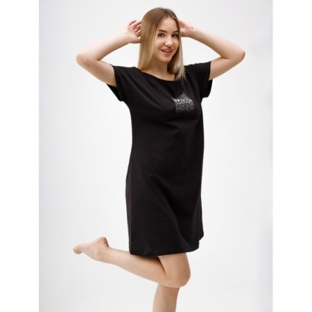 Night shirt female diva, size 52, black color-14