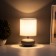 Assens table lamp E14 40W gray-white 13x13x22 cm