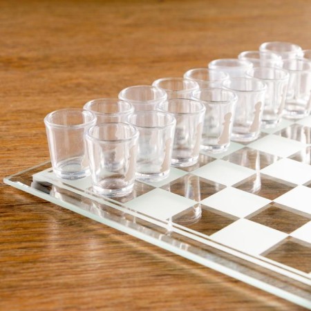 Game "Drunk chess", 32 glasses, field 25 x 25 cm-2