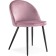 STILL WITH A METAL CARCAS DODO Metal/velor, black/pink 48x54x77 cm