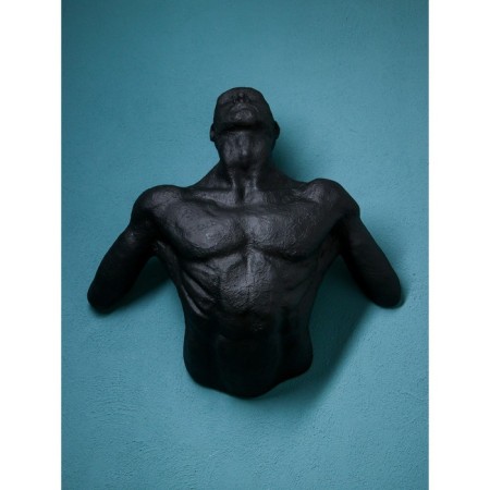 Figure "Phantom", polystone, 85 cm, black matte color-2