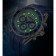 Men's watches, with a calendar, backlight, chronograph, D-4.3 cm, blue