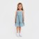 Sarafan children's kaftan "peas", p. 34 (122-128), blue
